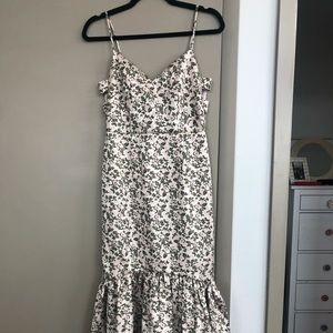 Jill Jill Stuart Floral Jacquard Midi Dress